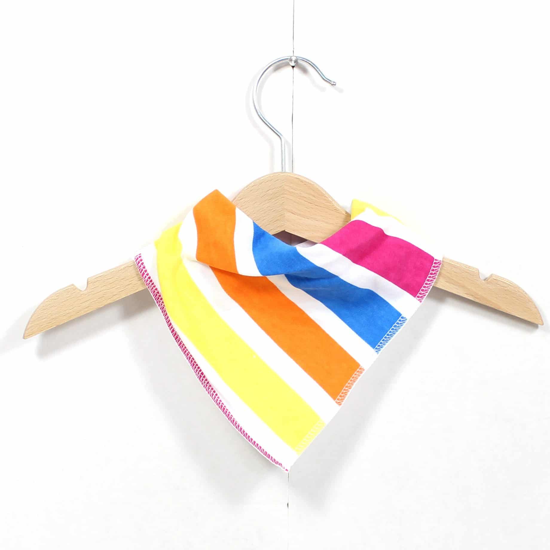 Mum and baby knitted rainbow dinosaur gift hamper gender neutral image 3