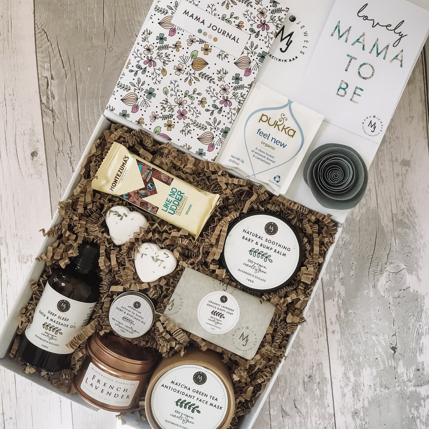 Luxury Mum to Be Gift hamper Pamper Spa Box for Pregnancy | Grey image 1