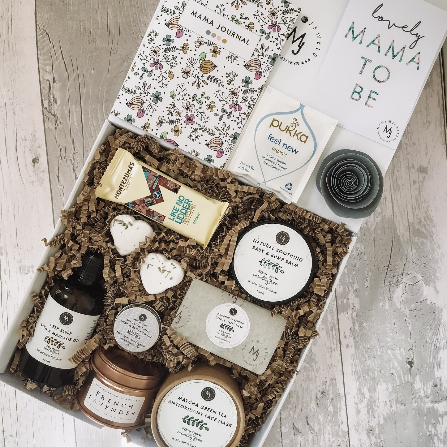 Luxury Mum to Be Gift hamper Pamper Spa Box for Pregnancy | Grey image 1