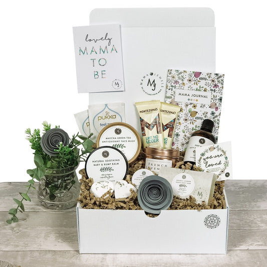 Luxury Mum to Be Gift hamper Pamper Spa Box for Pregnancy | Grey image 0