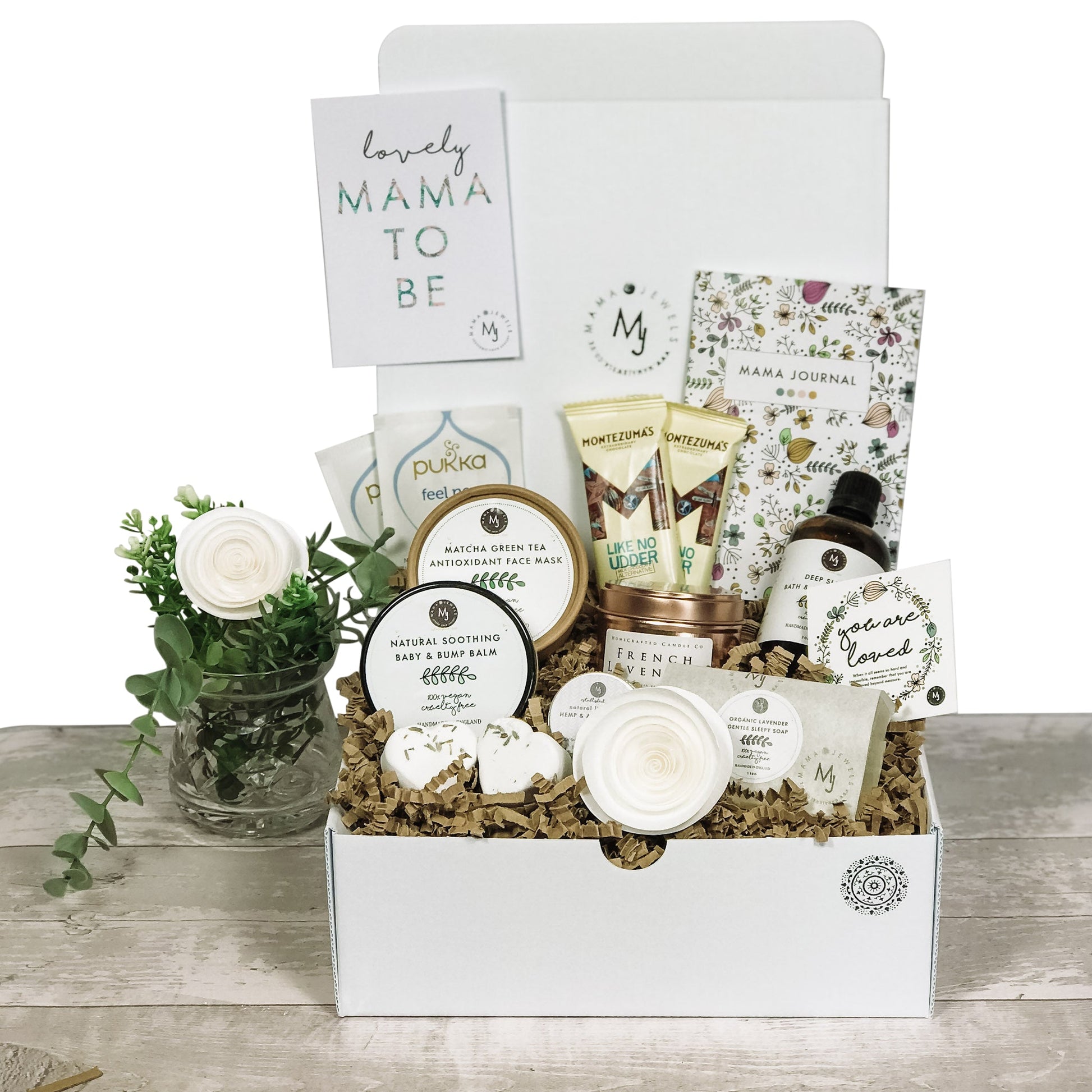 Luxury Mum to Be Gift hamper Pamper Spa Box for Pregnancy | White image 0