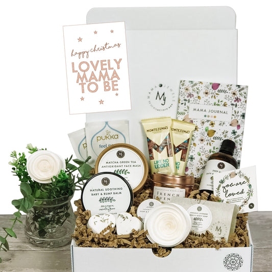 Christmas Luxury Mum to Be Gift hamper Pamper Spa Box for Pregnancy | White