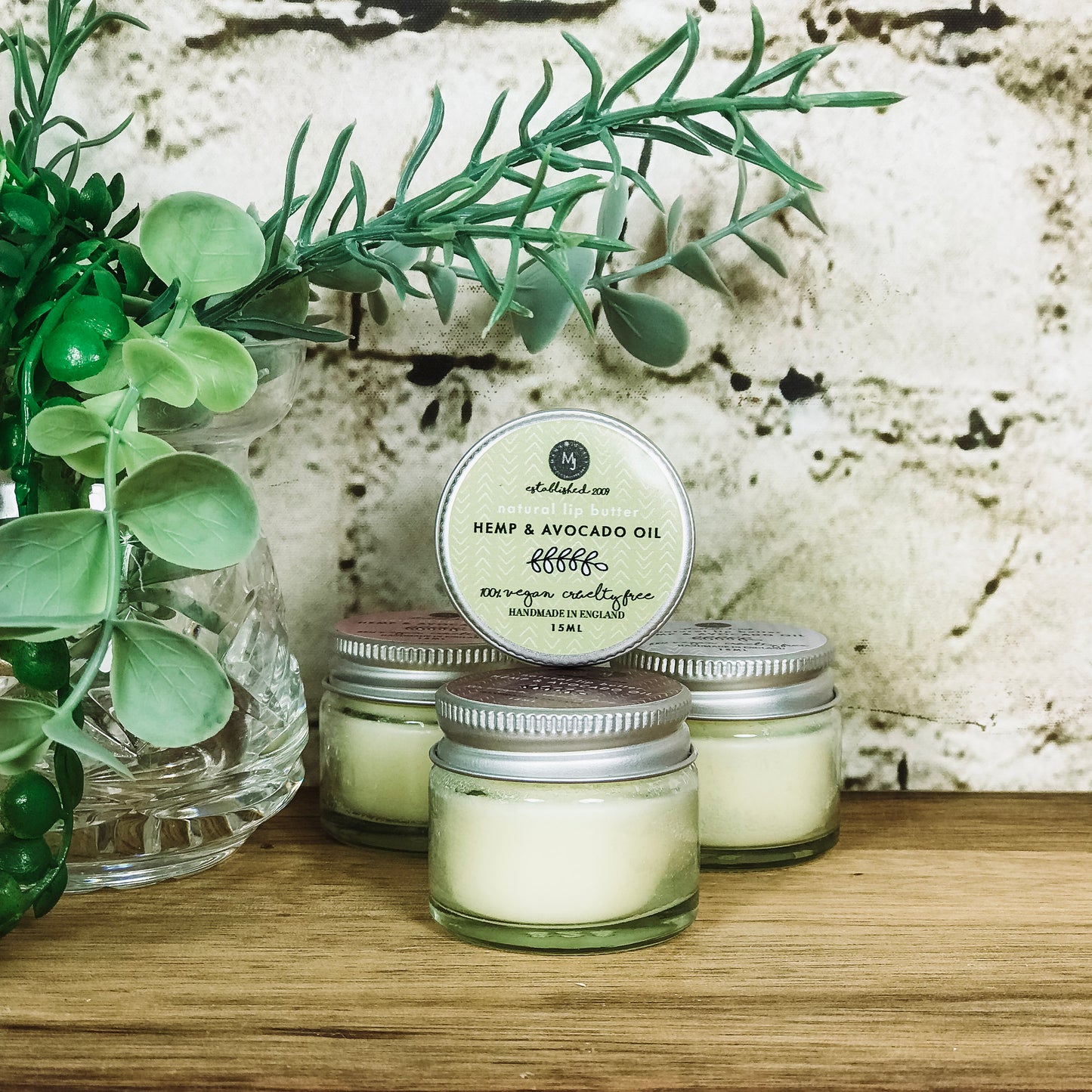 Natural Avocado vegan lip butter